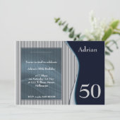 Mannelijke Elegante Uitnodiging (Staand voorkant)