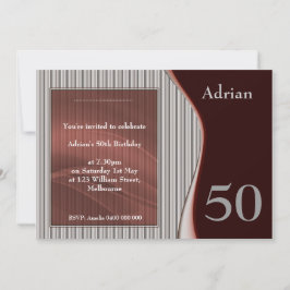 Mannelijke Elegante Uitnodiging ROOD