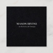 Mannelijke elegantie zwart-wit Visitekaartje (Voorkant)