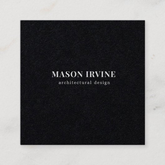 Mannelijke elegantie zwart-wit Visitekaartje (Voorkant)