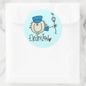 Mannelijke elektricien Stickers (Tas)