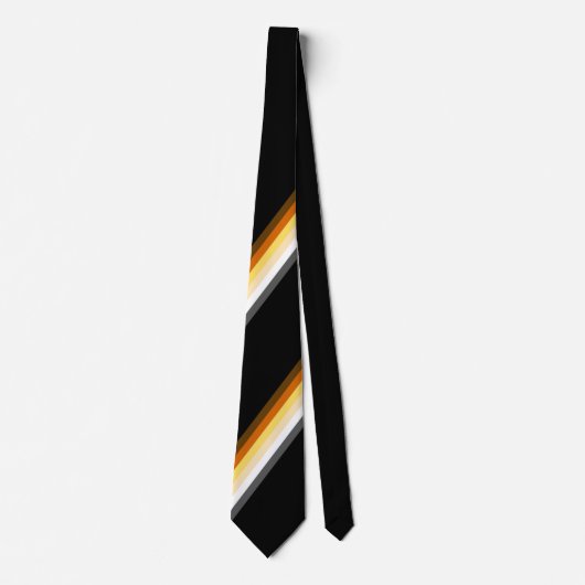 Mannelijke en Slanke Beren Pride Vlag Stropdas (Voorkant)