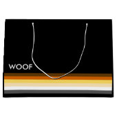 Mannelijke en Strake Gay Bear Pride Vlag woof Groot Cadeauzakje (Voorkant)