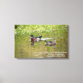 Mannelijke en Vrouw Houteenden Canvas Afdruk (Voorkant)