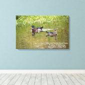 Mannelijke en Vrouw Houteenden Canvas Afdruk (Insitu (Houten vloer))