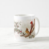 Mannelijke en Vrouw Kardinale Mok (Voorkant rechts)