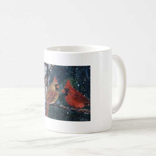 Mannelijke en Vrouw Kardinalen in de Mok van de vo (Voorkant rechts)