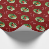 Mannelijke en Vrouw Kardinalen Rood Cadeaupapier (Hoek)