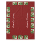 Mannelijke en Vrouw Kardinalen Rood Tafelkleed (Voorkant)