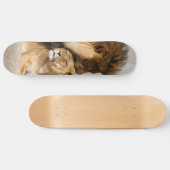 Mannelijke en Vrouw Lion in Love Skateboard (Horizontaal)