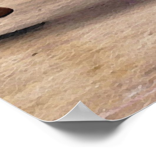 Mannelijke en Vrouw moderne dansers in het Rode Dr Poster (Hoek)