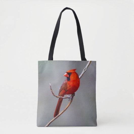 Mannelijke en Vrouw Noordelijke Kardinale Canvas t Tote Bag (Voorkant)