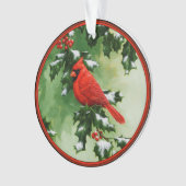 Mannelijke en Vrouw Noordelijke Kardinalen Ornament (voorkant)