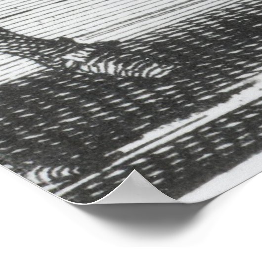 Mannelijke en Vrouw Quakers op hun vergadering Poster (Hoek)