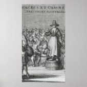 Mannelijke en Vrouw Quakers op hun vergadering Poster (Voorkant)