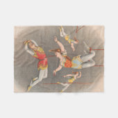 Mannelijke en Vrouw trapeze performers Fleece Deken (Voorkant (Horizontaal))