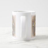 Mannelijke en Vrouw trapeze performers Grote Koffiekop (Achterkant)