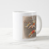Mannelijke en Vrouw trapeze performers Grote Koffiekop (Voorkant rechts)