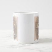 Mannelijke en Vrouw trapeze performers Grote Koffiekop (Voorkant)