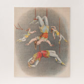 Mannelijke en Vrouw trapeze performers Legpuzzel (Verticaal)