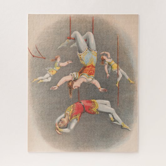 Mannelijke en Vrouw trapeze performers Legpuzzel (Verticaal)