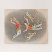 Mannelijke en Vrouw trapeze performers Legpuzzel (Horizontaal)