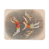 Mannelijke en Vrouw trapeze performers Magneet (Horizontaal)