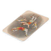 Mannelijke en Vrouw trapeze performers Magneet (Linkerzijde)