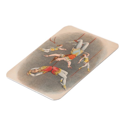 Mannelijke en Vrouw trapeze performers Magneet (Linkerzijde)