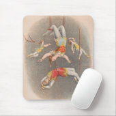 Mannelijke en Vrouw trapeze performers Muismat (Met muis)