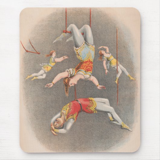 Mannelijke en Vrouw trapeze performers Muismat (Voorkant)