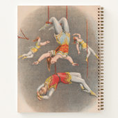 Mannelijke en Vrouw trapeze performers Notitieboek (Achterkant)