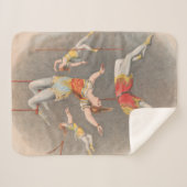 Mannelijke en Vrouw trapeze performers Sherpa Deken (Voorkant (horizontaal))