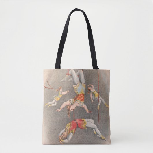 Mannelijke en Vrouw trapeze performers Tote Bag (Voorkant)