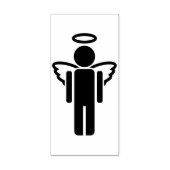 mannelijke engel - kunststempel rubberstempel (Afrduk)