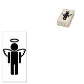 mannelijke engel - kunststempel rubberstempel (Gestempeld)