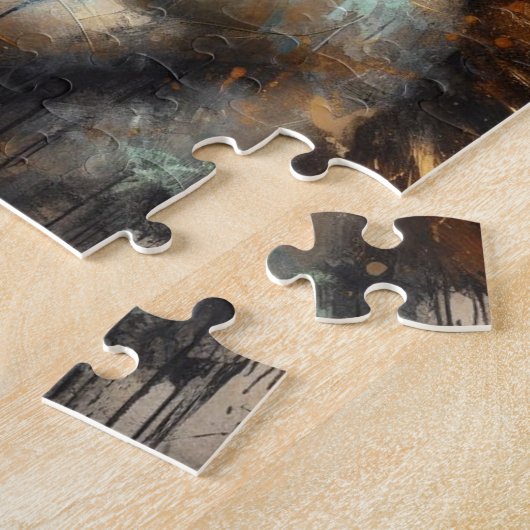 Mannelijke fee met zwart lam legpuzzel (Zijkant)