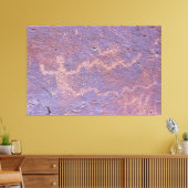 Mannelijke figuur Petroglyph Canvas Afdruk (Insitu (Woonkamer))