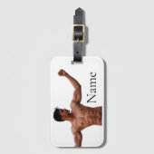 Mannelijke fitness Model Thunder_Cove Bagagelabel (Voorkant (verticaal))