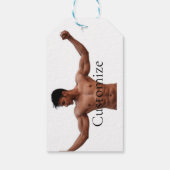 Mannelijke fitness Model Thunder_Cove Cadeaulabel (Achterkant)