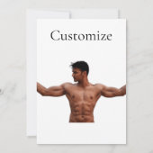 Mannelijke fitness Model Thunder_Cove Kaart (Achterkant)