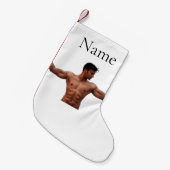 Mannelijke fitness Model Thunder_Cove Kleine Kerstsok (Voorkant (Hangend))