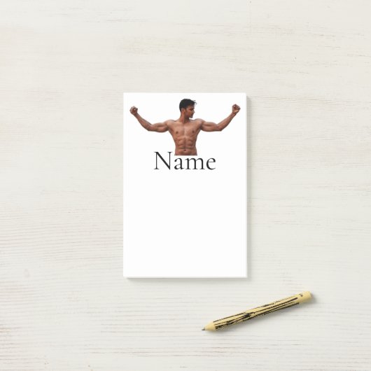 Mannelijke fitness Model Thunder_Cove Post-it® Notes (Op bureau)
