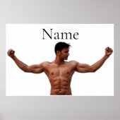 Mannelijke fitness Model Thunder_Cove Poster (Voorkant)