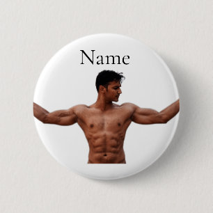 Mannelijke fitness Model Thunder_Cove Ronde Button 5,7 Cm