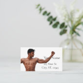 Mannelijke fitness Model Thunder_Cove Visitekaartje (Staand voorkant)