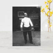  mannelijke Folie Fencer Note Kaart (Gele Bloem)