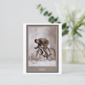 Mannelijke Foto-fietser Briefkaart (Staand voorkant)