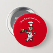 Mannelijke gebak Chef of Baker Button (Voorkant /achterkant)