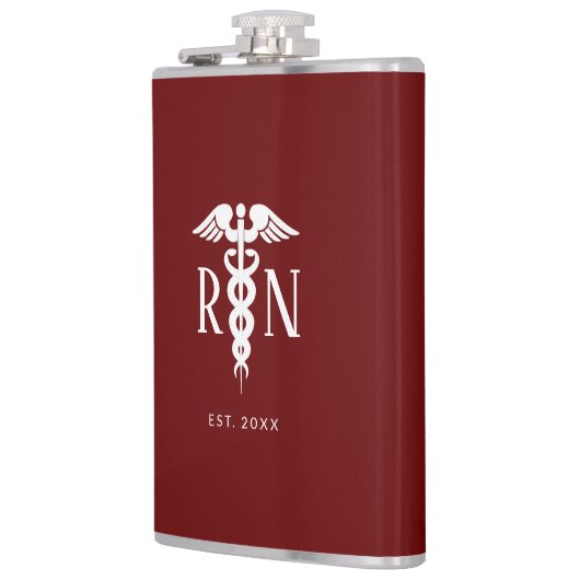 Mannelijke geregistreerde verpleegkundige Caduceus Heupfles (Links)